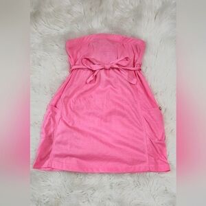 Deb Hot Pink Bathing Suit Cover Dress, Small